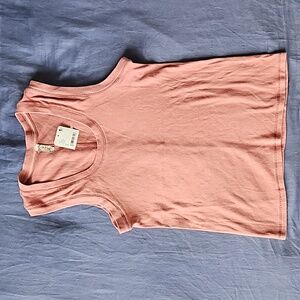 Free People U Neck Tank Pale Pink Size L
